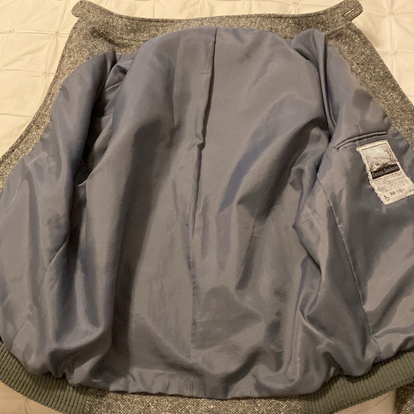 Vintage 1983 men’s Donegal handwoven wool tab collar zip front jacket - Picture 5 of 9